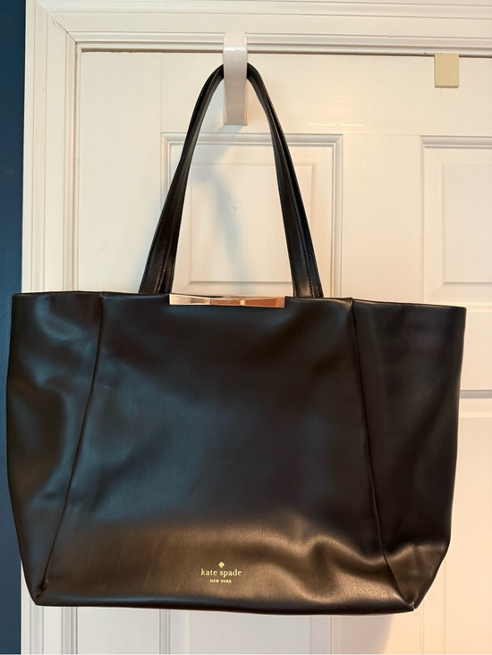 kate spade Handbags - kate spade Black Leather Tote Bag